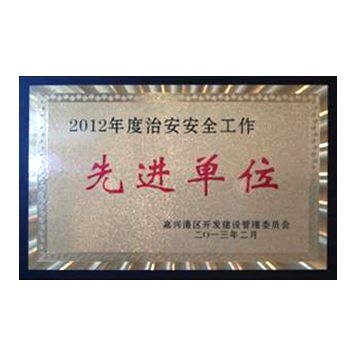 2012年度治安安全工作先進(jìn)單位